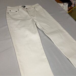 Ralph Lauren Women’s White Jeans Size 8 Straight Leg